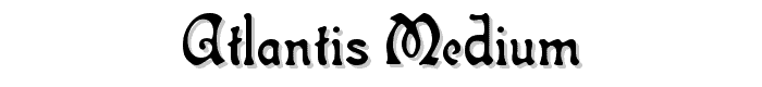 Atlantis Medium font